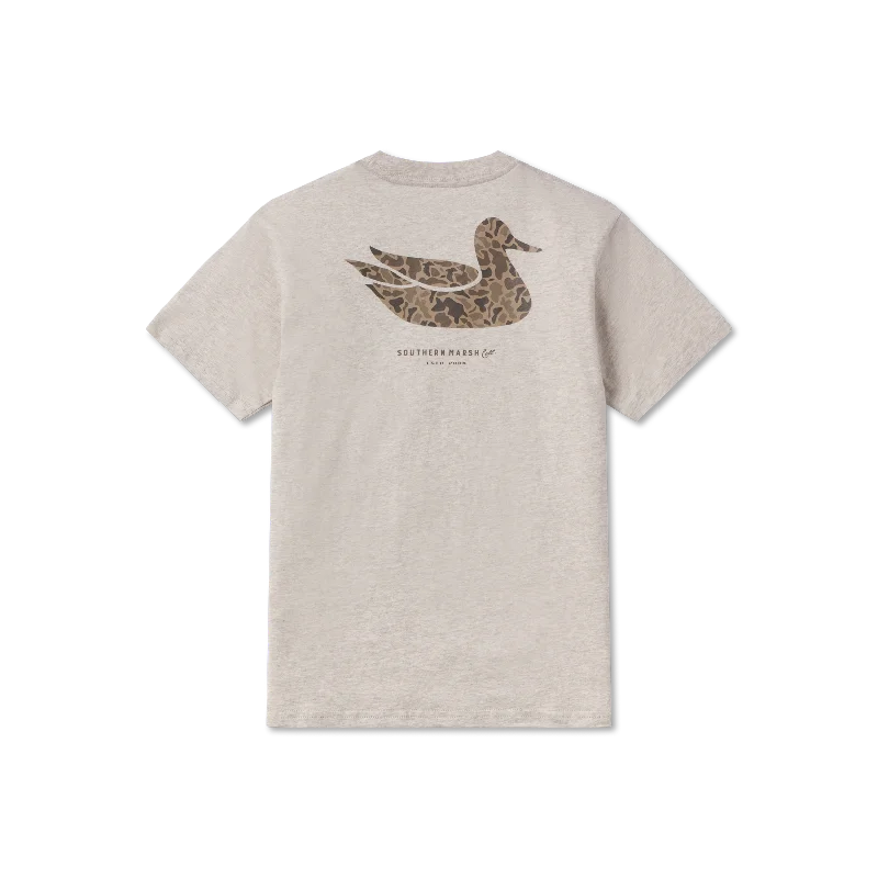 Men's short-sleeve deep classic-muted-aged-violet top-Youth Duck Originals Tee - Camo