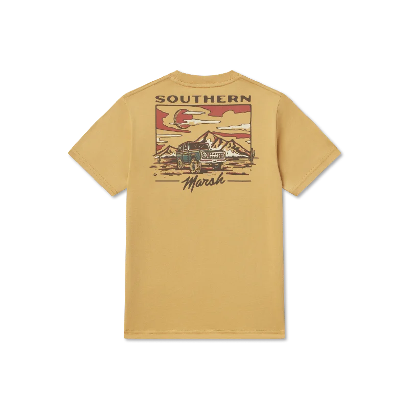 Men's short-sleeve classic muted-sustainable-reclaimed shirt-Youth High Desert Rodeo Tee