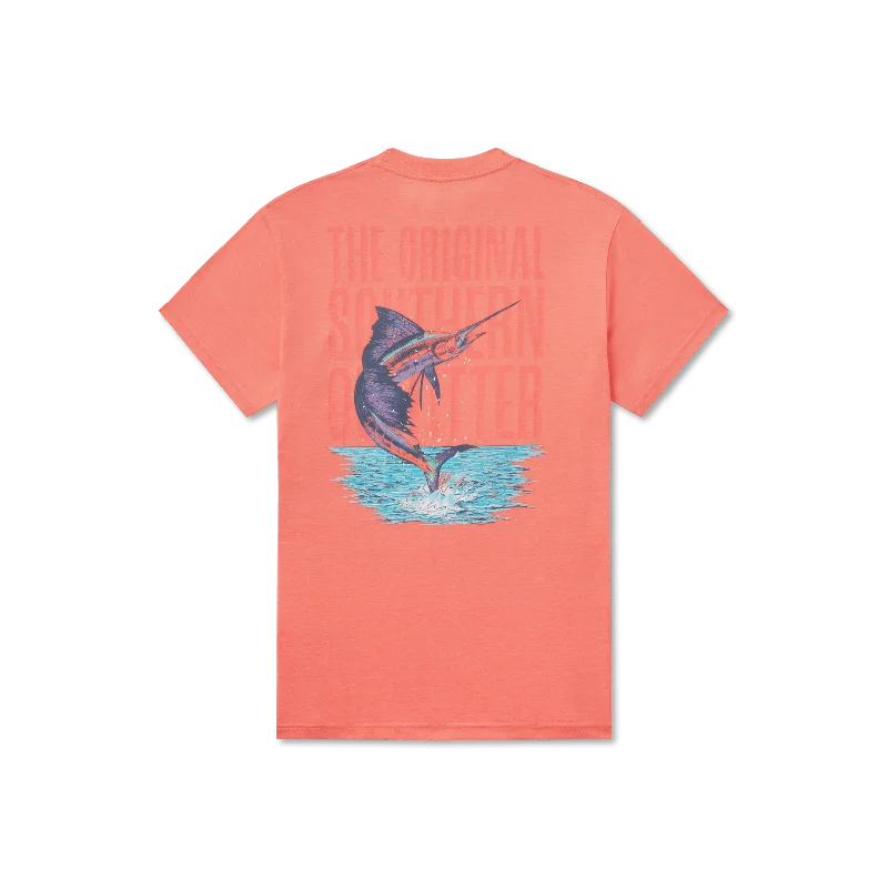 Men's short-sleeve trendy bright-deep-classic-glow-accent tee-Youth SEAWASH™ Tee - Offshore - Marlin