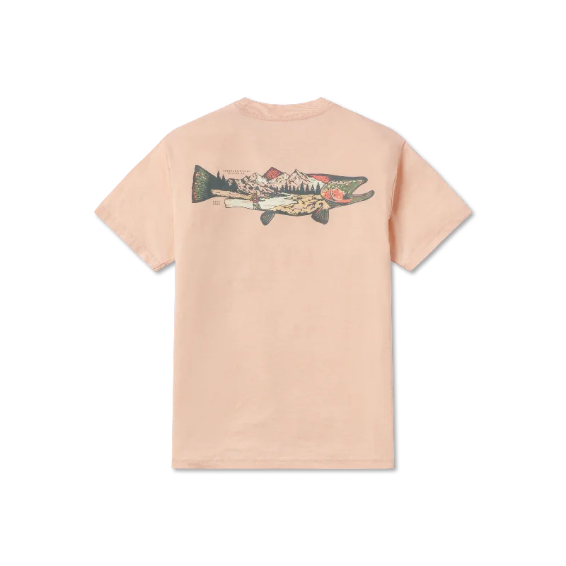 Men's short-sleeve classic muted-fresh-sky-gray top-Youth SEAWASH™ Tee - Mountain Bounty