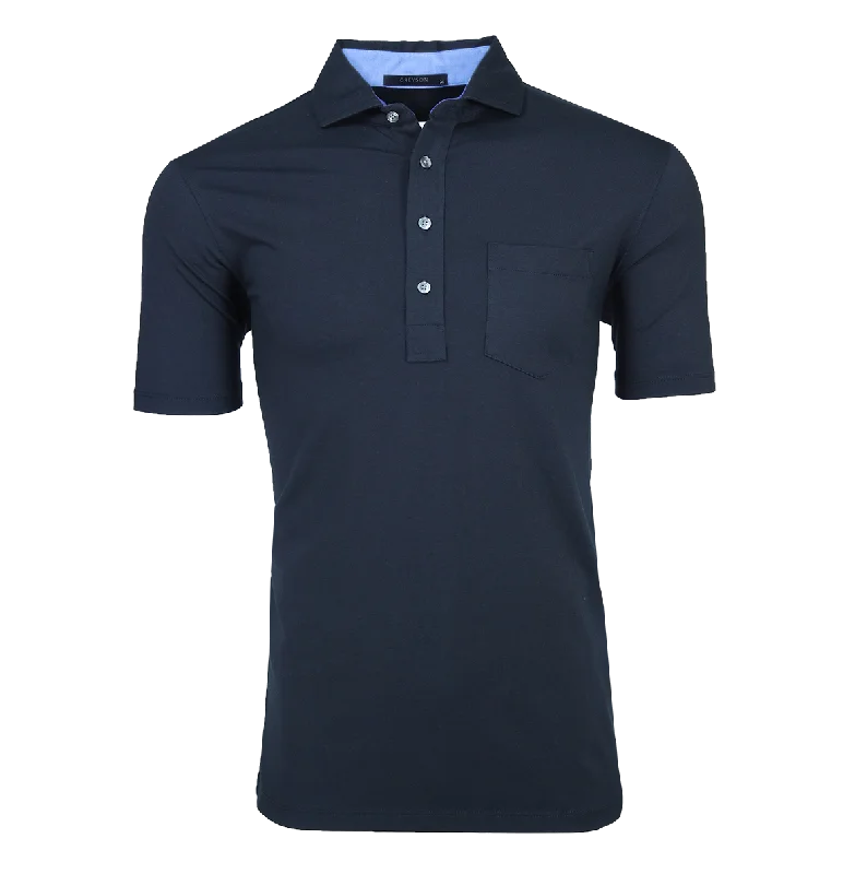 Men's short-sleeve sporty fierce-print shirt-Apache Polo