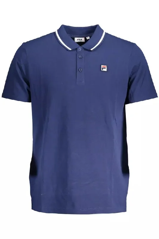 Men's short-sleeve retro rowing tee-Fila  Cotton Polo Men's Shirt