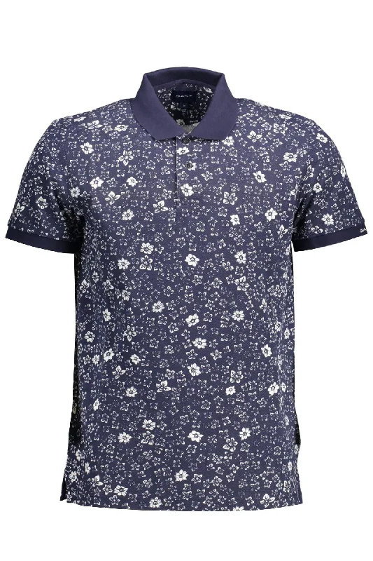 Men's short-sleeve trendy bright-deep-classic-warm-citron shirt-Gant Elegant Short-Sleeved Polo for Modern Men's Men