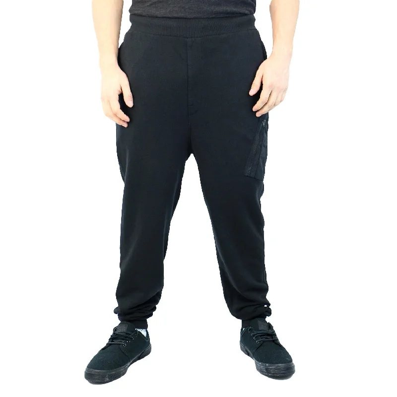 men's straight leg commute shimmer green pants-G-Star Omes French Terry Athletic Sweat Pants - Black - Mens