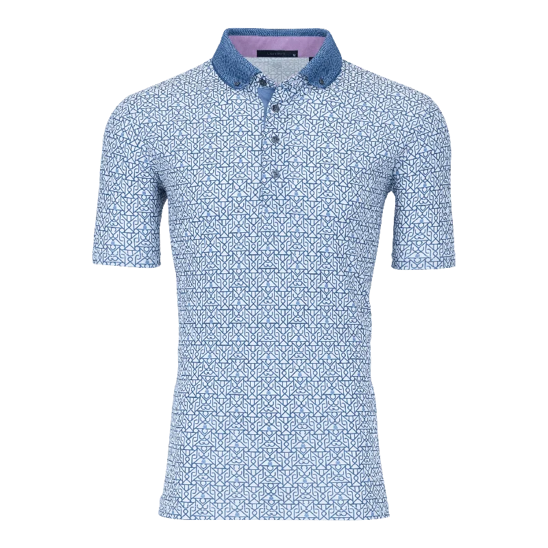 Men's short-sleeve tropical retro-cool-rugged-true-solar-guard shirt-Lowercase Polo