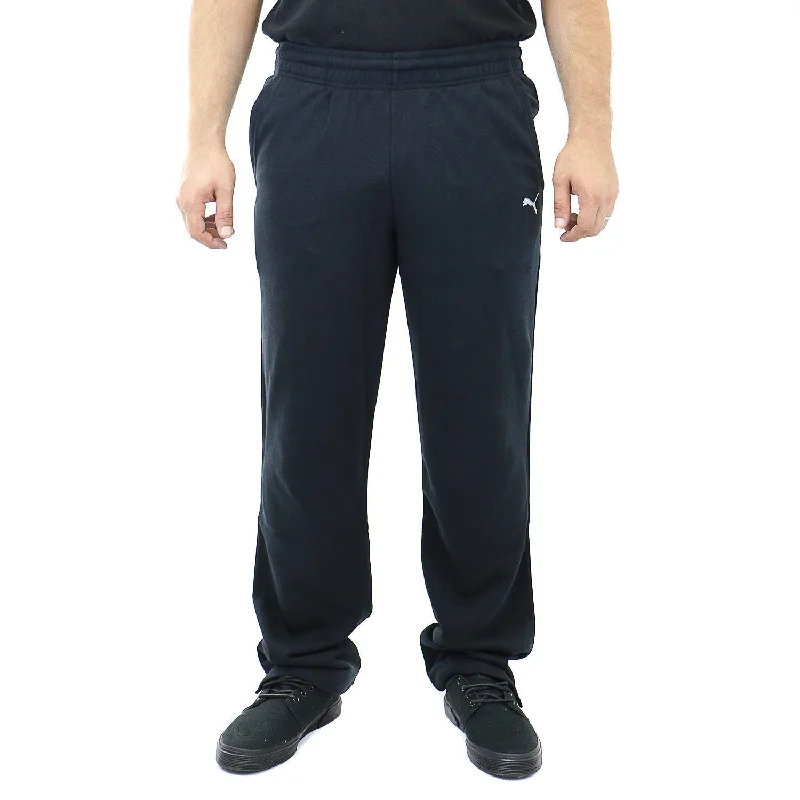 men's tapered workday sheen beige pants-Puma Open Sweat Pants open sweatpants - Black - Mens