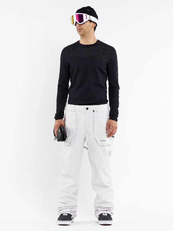 men's casual wedding sheen black pants-Mens Roan Pants - Ice