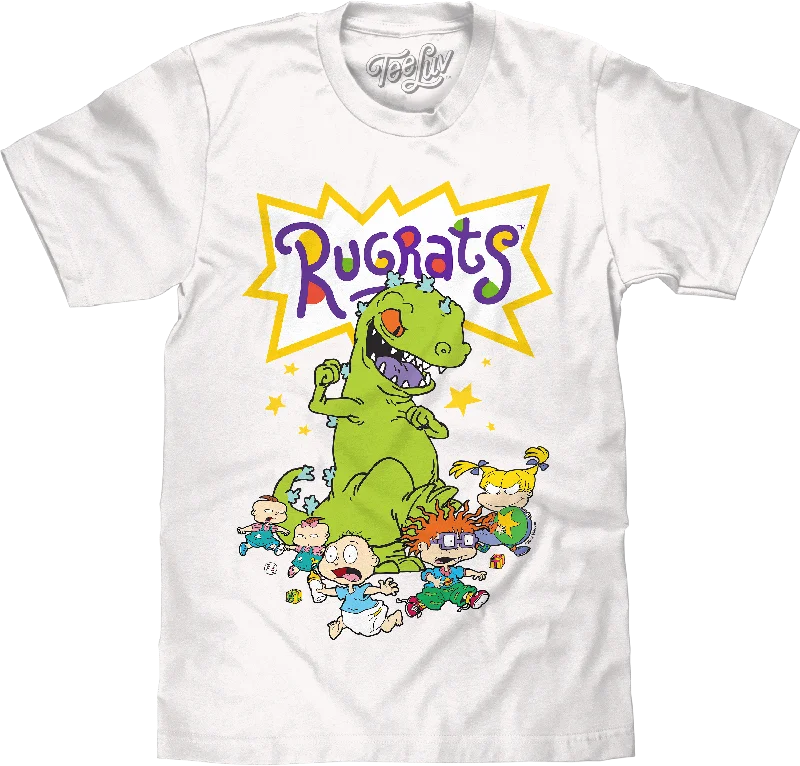 Men's short-sleeve neutral casual-bold-rich-after-hours top-Rugrats Reptar T-Shirt - White