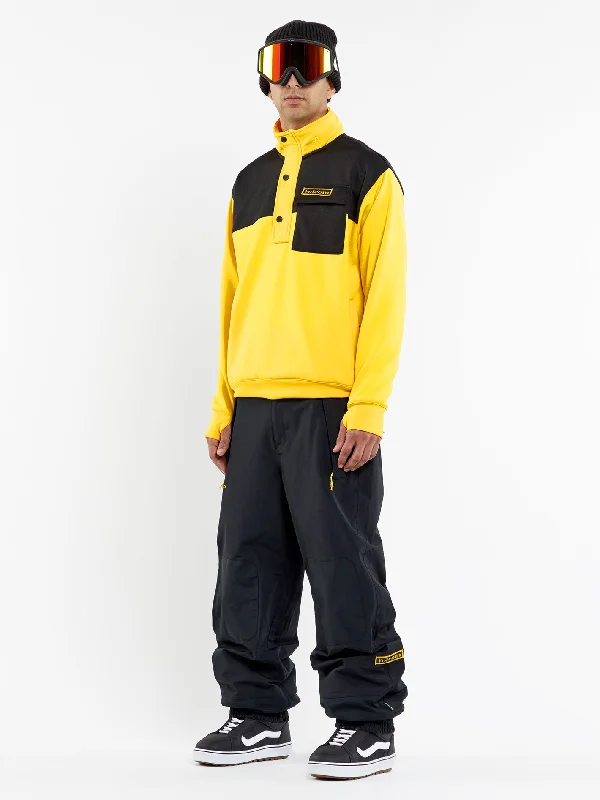 men's high-waisted camping luster gray pants-Mens She 2 Pullover Fleece - Bright Yellow