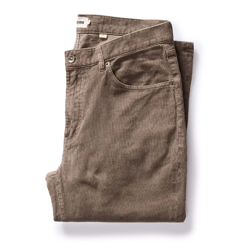 men's casual wedding shimmer green pants-The Slim All Day Pant in Morel Cord