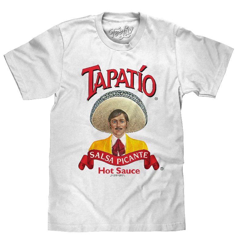 Men's short-sleeve retro cool-rugged-urban-warm-jam-session top-Tapatio Salsa Picante Logo T-Shirt - White