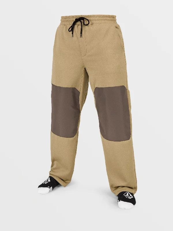 men's relaxed formal dinner matte beige pants-Mens Tech Fleece Pants - Dark Khaki