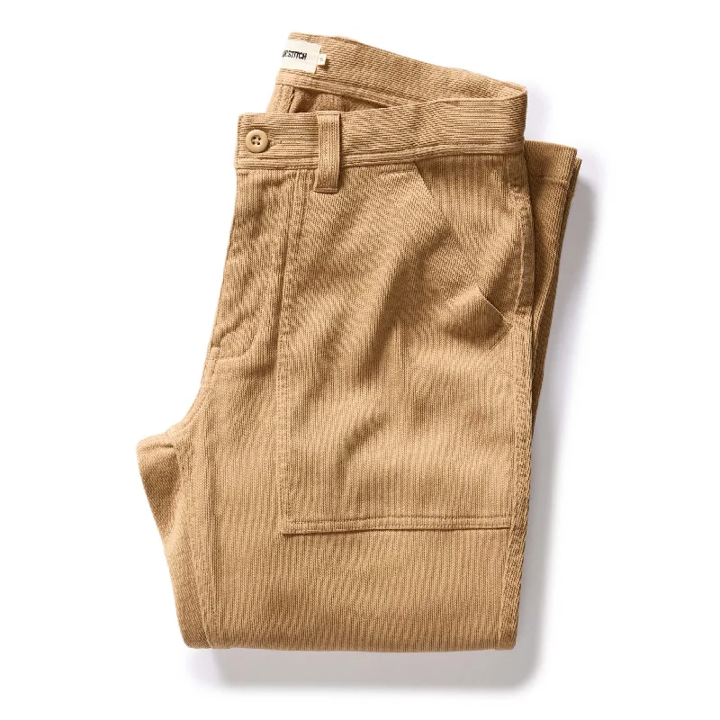 men's slim casual weekend gloss gray pants-The Trail Pant in Light Khaki Bedford Cord